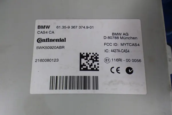 Module CAS4 BMW OEM 9367374 pour Série 5 F10 image 4
