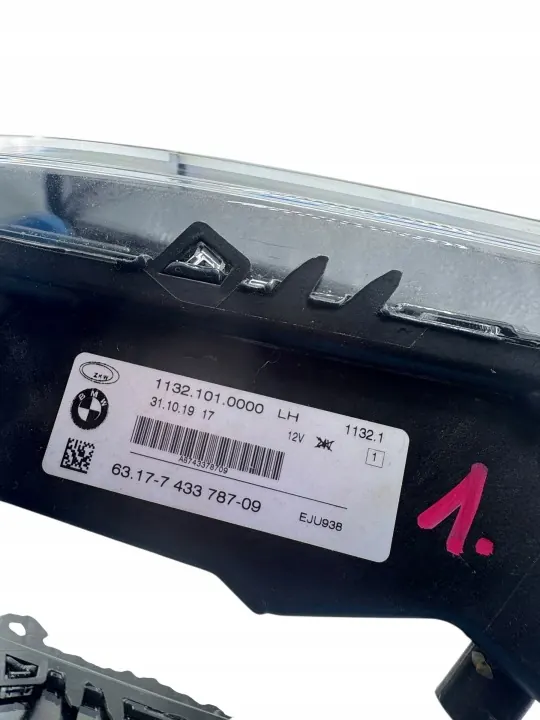 BMW G20 G21 Halogen Vänster Strålkastare OEM 7433787 image 3