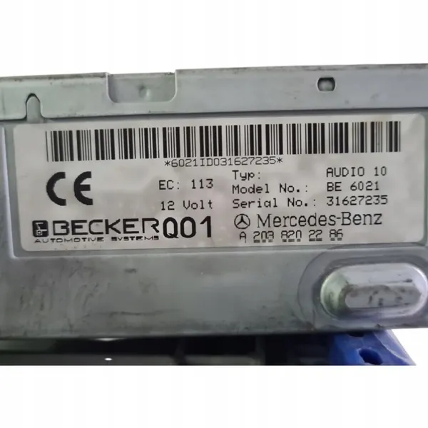 Mercedes Radio OEM A2038202286 met Code en Handleiding image 3