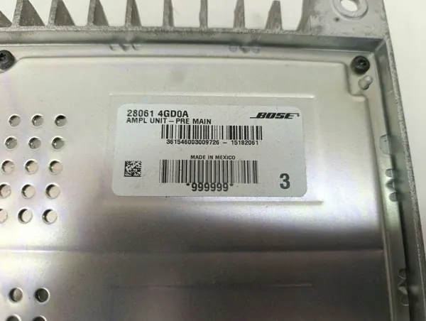 Infiniti Q50 2016 BOSE versterker OEM 280614GD0A image 4