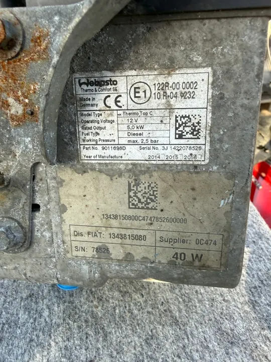 Webasto Standheizung OEM 122R-000002 für Citroen Jumper image 3