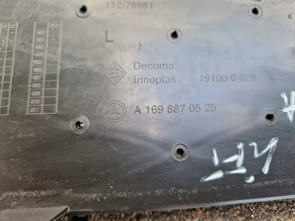 Rejilla de parachoques delantero A-KLASA W169 izquierda Cromo A1698870525 image 5