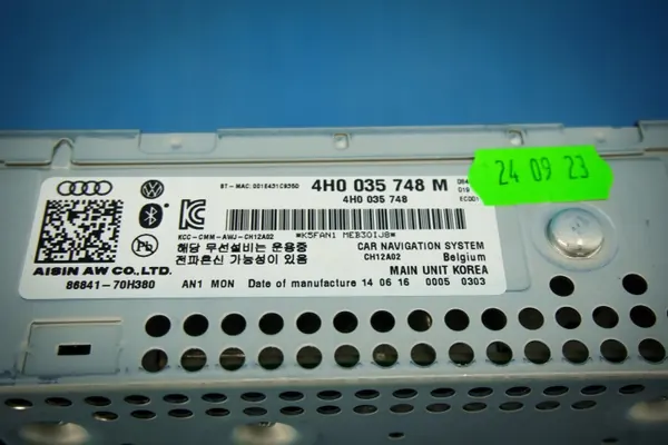 Système de navigation Audi MMI 3G+ OEM 4H0035748M image 4