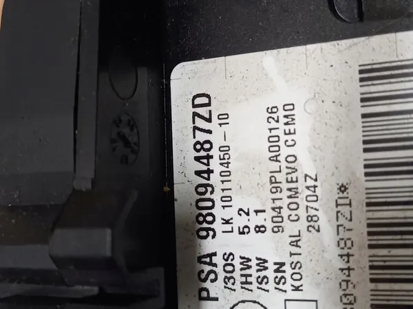 Schakelaars Peugeot 3008 II 5008 II 98094487ZD image 2