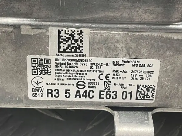 Módulo Amplificador Audio BMW OE 5A4CE63 para Serie 3 image 9