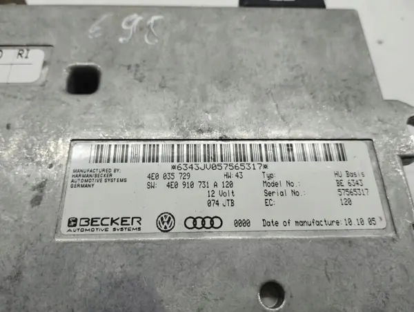 Módulo MMI Audi Q7 OEM 4E0910731A - Usado image 4