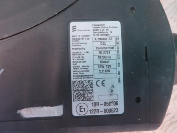Parkeerstandverwarming Eberspaecher Airtronic S2 OEM AUTO-EXPERT1111 image 3
