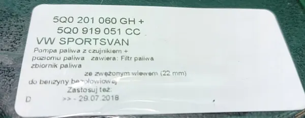 Brandstoftank OEM 5Q0201060GH voor VW Golf Audi A3 8V image 7