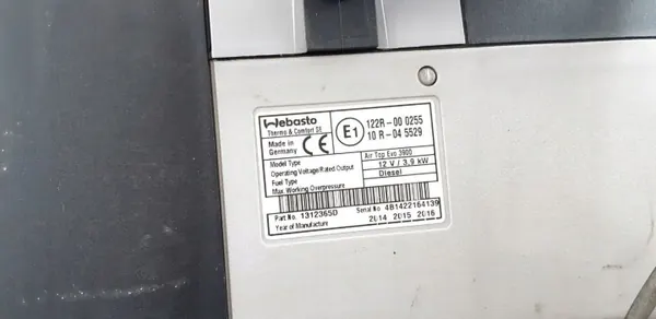 OEM 1312365D Aquecedor Webasto para VW Crafter image 7