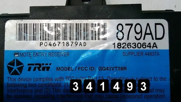 ECU Chrysler PT Cruiser d'occasion OEM AM-341493 image 4