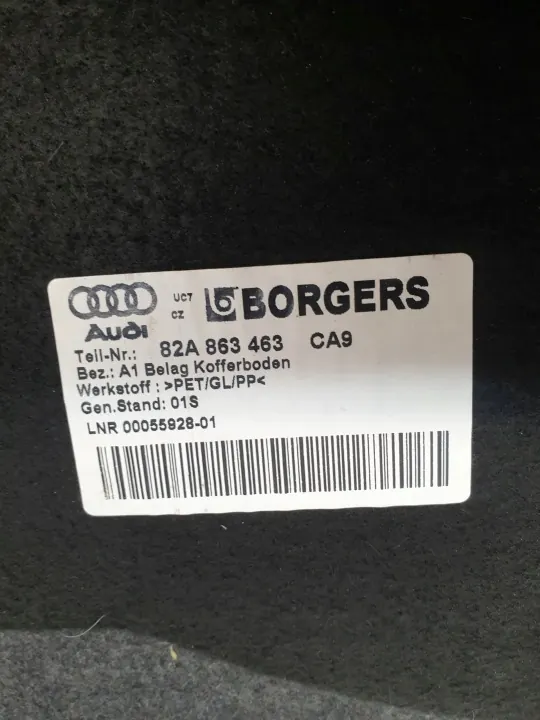 OEM 82A863463 Audi A1 II Tavaratilan Matto Takaosa image 10
