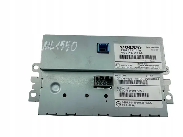 Volvo V40 Navigationsbildschirm OEM 31483613AA Gebraucht image 3