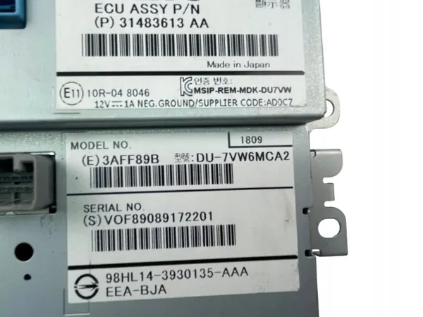 Volvo V40 Navigationsbildschirm OEM 31483613AA Gebraucht image 5