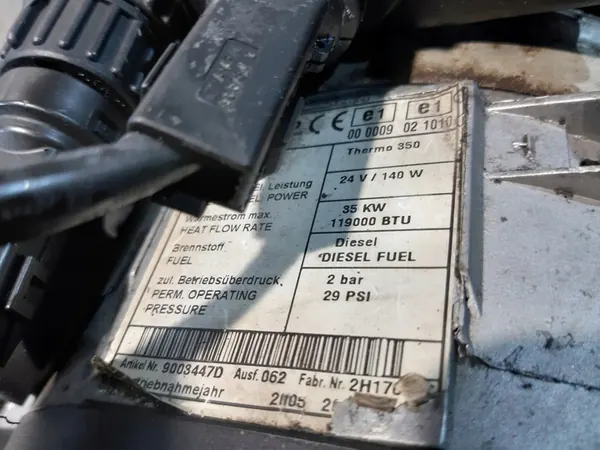 WEBASTO THERMO 350 35KW 24V Used image 2