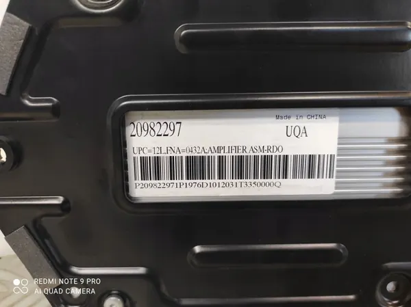 Amplificateur Audio OEM 20982297 pour Opel Insignia image 6