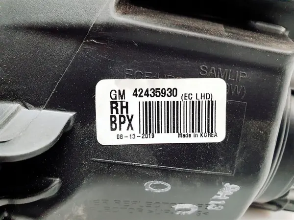 OPEL MOKKA 12r+ Rechte Frontscheinwerfer Dunkel OEM image 7