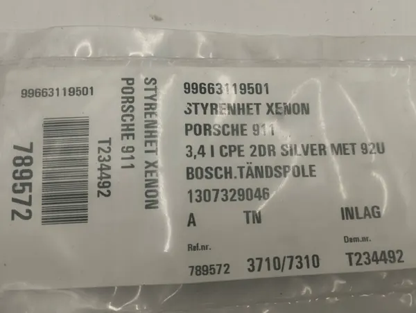 Módulo de nivelamento de faróis Xenon Porsche 911 996 1307329046 image 3