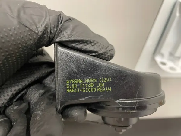 Claxon Kia EV6 2022 OEM 96611-GI000 - Gebruikt image 4