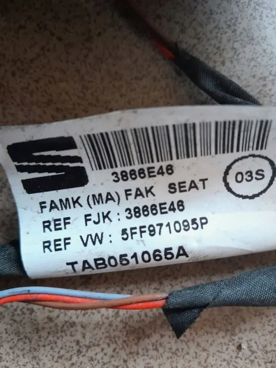 PDC-sensorkabel Fram Cupra Formentor OEM 3866E46 image 3