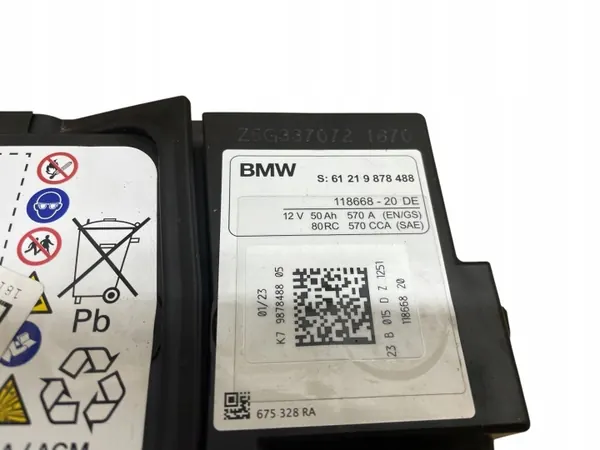 AGM Start-Stop Batteri OEM 9878488 12V 50Ah image 4