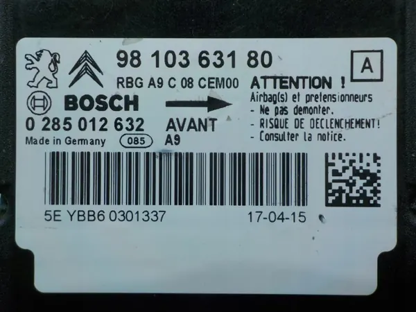 OEM 9810363180 airbag-sensormodul för Peugeot 208 image 4