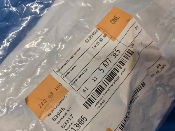 Tira protectora parachoques delantero OEM 5A775E5 Mini J01 image 5
