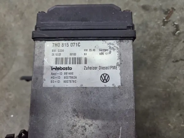 Aquecedor estacionário Webasto VW T5 OEM 7H0815071C image 3