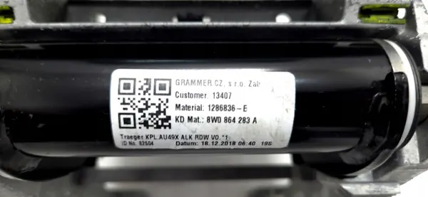 Harmaa nahka-kyynärnoja OEM 8W0864283A Audi A4 B9:lle image 9
