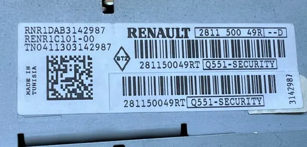 Radio CD d'origine OEM 281150049R pour Renault Master III image 3