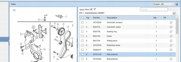 Tampa de Correia Volvo S40 II 2.0L 2004 OEM 0537550 image 5