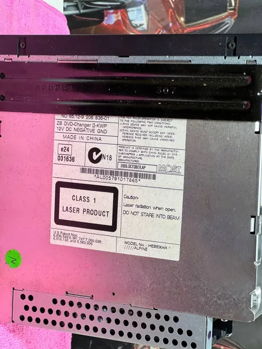 BMW DVD-vaihtaja OEM 9206636 9243422 X5 E70 X6 E71 image 3