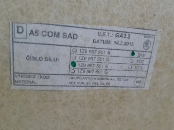 Techo SKODA OCTAVIA OEM 1Z9867501D - Usado image 5
