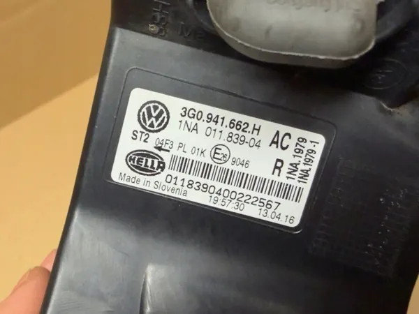 Phare Halogène Droit VW Passat B8 OEM 3G0941662H image 5
