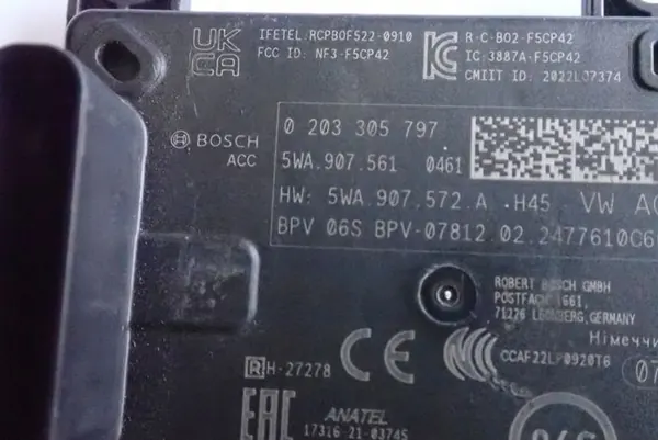 VW AUDI SKODA SEAT radar 5WA907561 image 2