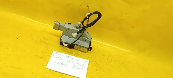 Used Peugeot OE Left Rear Door Lock with Linkages image 3