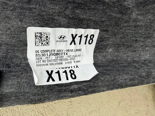 Hyundai Kona dakbekleding OEM 85301J90B0TT - Gebruikt image 5