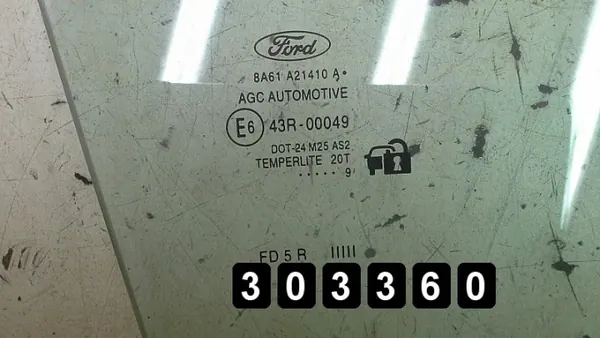 Ford Fiesta Dörrglas OEM AM-303360 Begagnad image 3