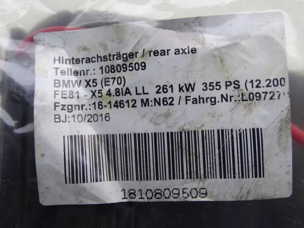 Hintere Luftfeder OEM 6774041 BMW X5 E70 image 7