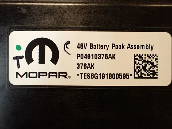 Batterie Hybride Dodge OE 48V Li-Ion 1Ah d'occasion image 6