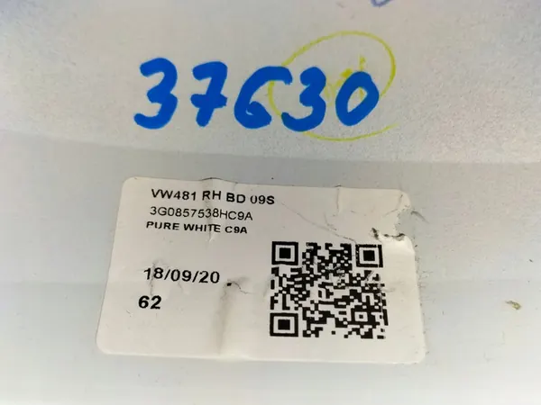 Oikea Peilinkansi VW PASSAT B8 14- OEM 3G0857538H image 5