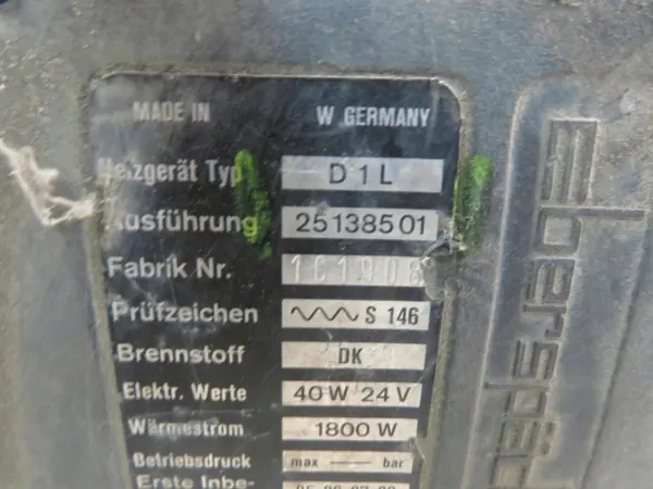 Gebrauchter Eberspaecher Heizer D1L OEM 25138501 image 8