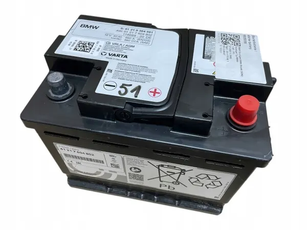 AGM-Batterie OEM 9364591 12V 60Ah für BMW image 2