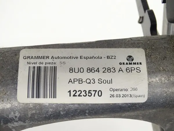 Keskikyynärnoja Audi Q3 8U OEM 8U0864283A Musta nahka image 4