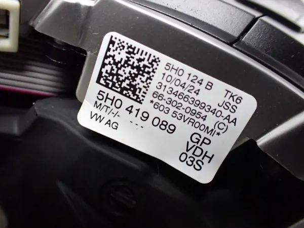 Volante Multifunção Couro OEM 5H0419089GP Volkswagen image 8