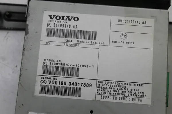 Volvo XC60 Audio-Verstärker OEM 31409140 2008-2013 image 4