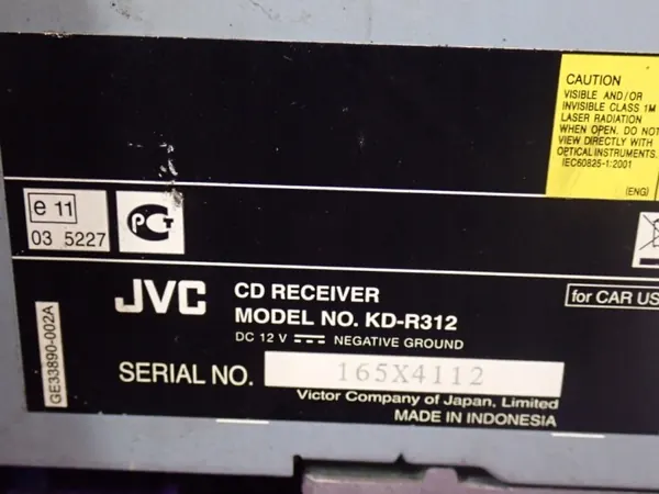 JVC KD-R312 Autoradio OEM Zawada-354661- Käytetty image 5