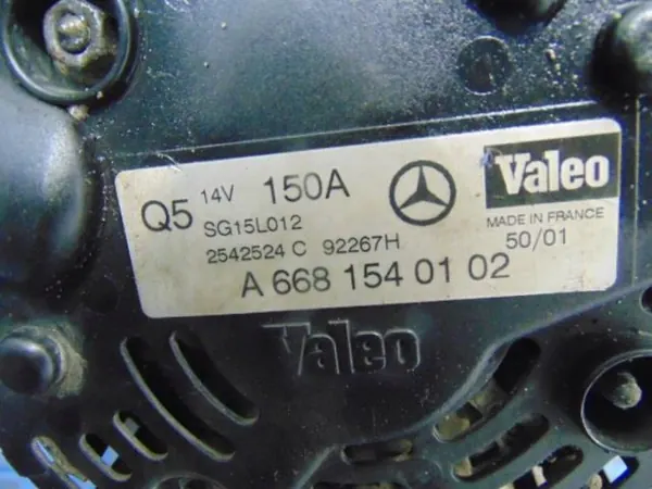 MERCEDES W168 1.7CDI Vaihtovirtageneraattori A6681540102 image 6
