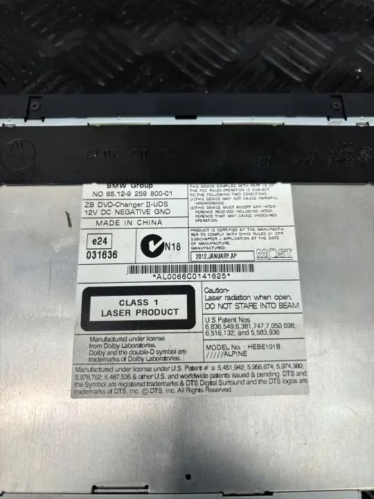 DVD-wisselaar OEM 00.050.01N voor BMW F01 F02 image 3