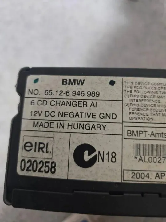 BMW CD-vaihtaja OEM 6946989 316 E46:lle image 3