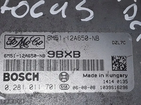 2005 Ford Focus ECU 1.6 Diesel 6M5112A650NB image 4